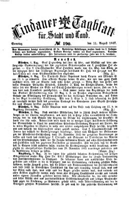 Lindauer Tagblatt für Stadt und Land Sonntag 11. August 1867