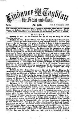 Lindauer Tagblatt für Stadt und Land Freitag 1. November 1867