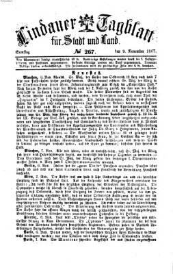 Lindauer Tagblatt für Stadt und Land Samstag 9. November 1867