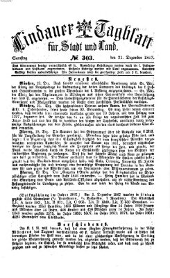 Lindauer Tagblatt für Stadt und Land Samstag 21. Dezember 1867