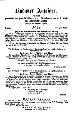 Lindauer Tagblatt für Stadt und Land Dienstag 30. Juli 1867