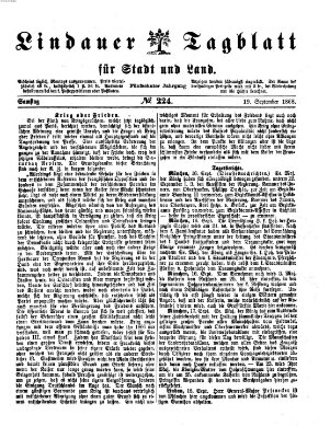 Lindauer Tagblatt für Stadt und Land Samstag 19. September 1868