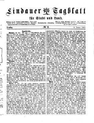 Lindauer Tagblatt für Stadt und Land Samstag 2. Januar 1869