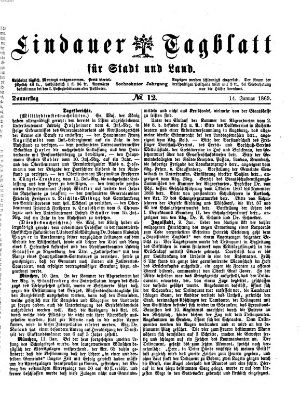 Lindauer Tagblatt für Stadt und Land Donnerstag 14. Januar 1869