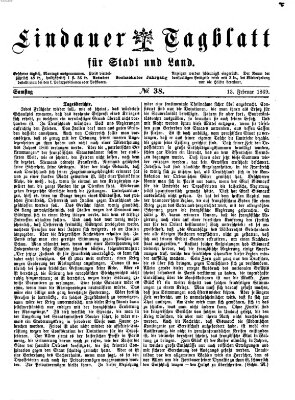 Lindauer Tagblatt für Stadt und Land Samstag 13. Februar 1869