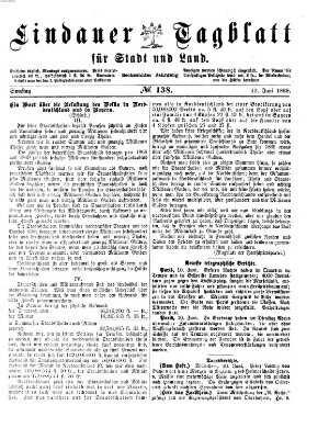 Lindauer Tagblatt für Stadt und Land Samstag 12. Juni 1869