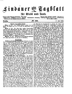 Lindauer Tagblatt für Stadt und Land Samstag 17. Juli 1869