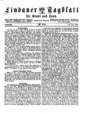 Lindauer Tagblatt für Stadt und Land Donnerstag 29. Juli 1869