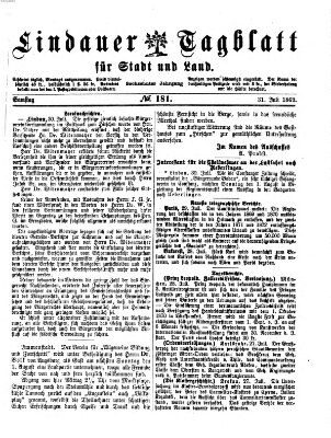 Lindauer Tagblatt für Stadt und Land Samstag 31. Juli 1869