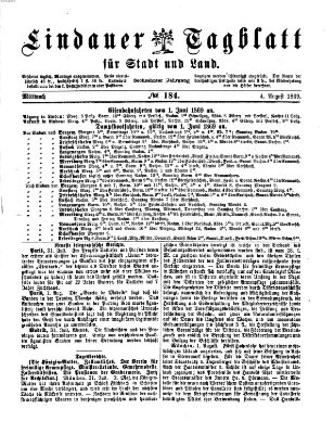 Lindauer Tagblatt für Stadt und Land Mittwoch 4. August 1869