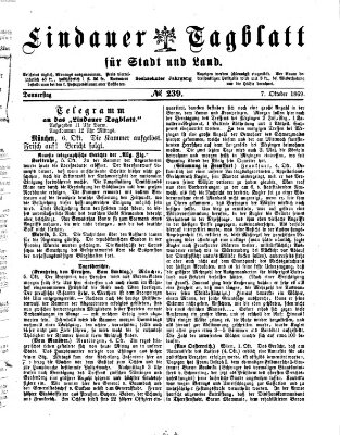 Lindauer Tagblatt für Stadt und Land Donnerstag 7. Oktober 1869