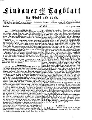 Lindauer Tagblatt für Stadt und Land Freitag 10. Dezember 1869