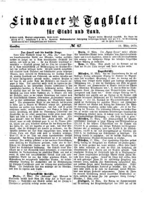 Lindauer Tagblatt für Stadt und Land Samstag 19. März 1870