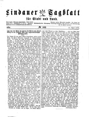 Lindauer Tagblatt für Stadt und Land Samstag 30. April 1870