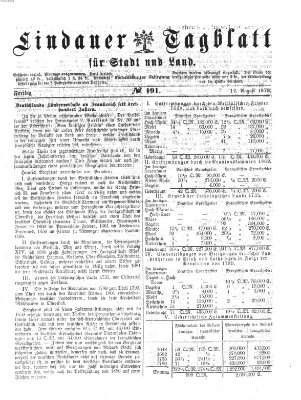 Lindauer Tagblatt für Stadt und Land Freitag 12. August 1870