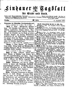 Lindauer Tagblatt für Stadt und Land Dienstag 13. September 1870