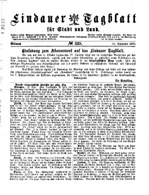Lindauer Tagblatt für Stadt und Land Mittwoch 21. September 1870