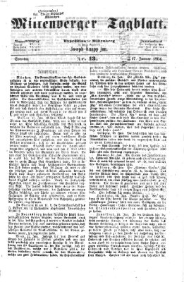 Miltenberger Tagblatt Sonntag 17. Januar 1864