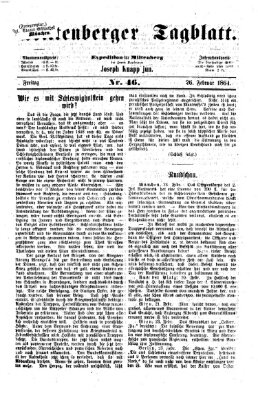 Miltenberger Tagblatt Freitag 26. Februar 1864