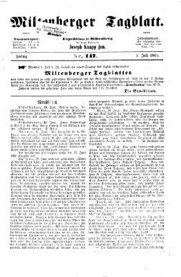 Miltenberger Tagblatt Freitag 1. Juli 1864