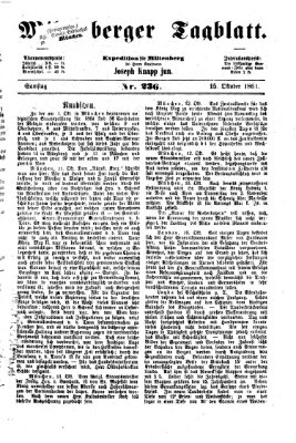 Miltenberger Tagblatt Samstag 15. Oktober 1864