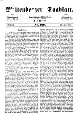 Miltenberger Tagblatt Mittwoch 26. Juli 1865