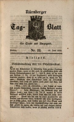 Nürnberger Tag-Blatt für Stadt und Umgegend Freitag 29. Juni 1832