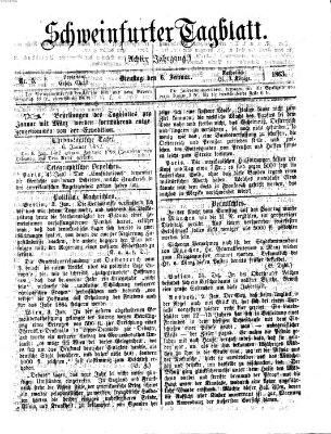 Schweinfurter Tagblatt Dienstag 6. Januar 1863