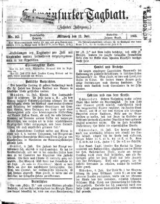 Schweinfurter Tagblatt Mittwoch 12. Juli 1865