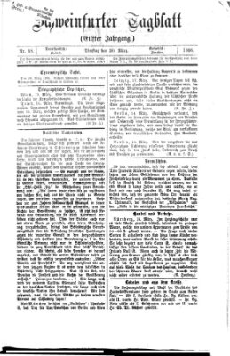 Schweinfurter Tagblatt Dienstag 20. März 1866