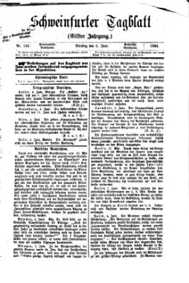 Schweinfurter Tagblatt Dienstag 5. Juni 1866