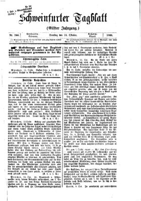 Schweinfurter Tagblatt Samstag 13. Oktober 1866