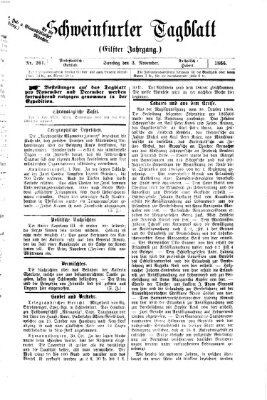 Schweinfurter Tagblatt Samstag 3. November 1866