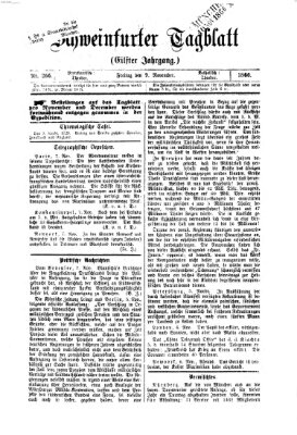 Schweinfurter Tagblatt Freitag 9. November 1866