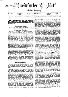 Schweinfurter Tagblatt Samstag 17. November 1866