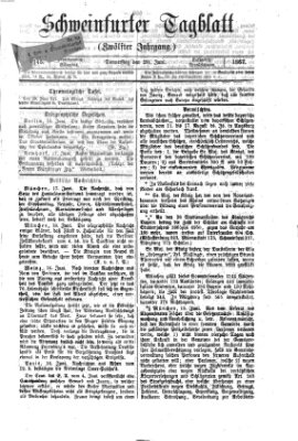Schweinfurter Tagblatt Donnerstag 20. Juni 1867
