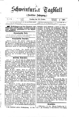 Schweinfurter Tagblatt Samstag 26. Oktober 1867