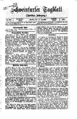 Schweinfurter Tagblatt Dienstag 10. Dezember 1867