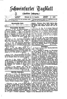 Schweinfurter Tagblatt Mittwoch 18. Dezember 1867