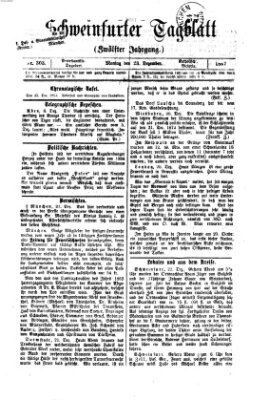 Schweinfurter Tagblatt Montag 23. Dezember 1867