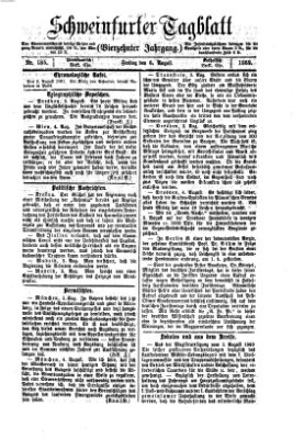 Schweinfurter Tagblatt Freitag 6. August 1869
