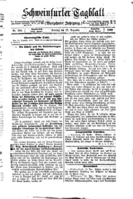 Schweinfurter Tagblatt Dienstag 28. Dezember 1869
