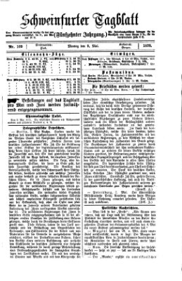 Schweinfurter Tagblatt Montag 9. Mai 1870