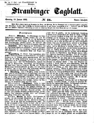 Straubinger Tagblatt Sonntag 19. Januar 1862