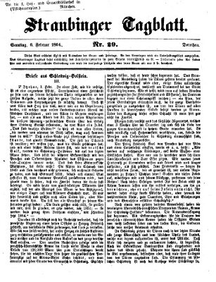 Straubinger Tagblatt Samstag 6. Februar 1864