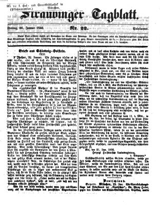 Straubinger Tagblatt Freitag 26. Januar 1866