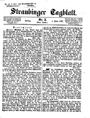 Straubinger Tagblatt Freitag 4. Januar 1867