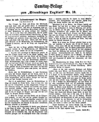 Straubinger Tagblatt Sonntag 12. Januar 1868