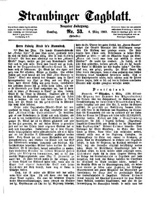 Straubinger Tagblatt Samstag 6. März 1869