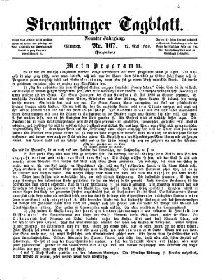 Straubinger Tagblatt Mittwoch 12. Mai 1869